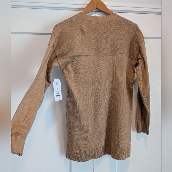 TIME and TRU Women's Tan Mocha Open-Front Cardigan New! Size Small - Picture 7 of 7